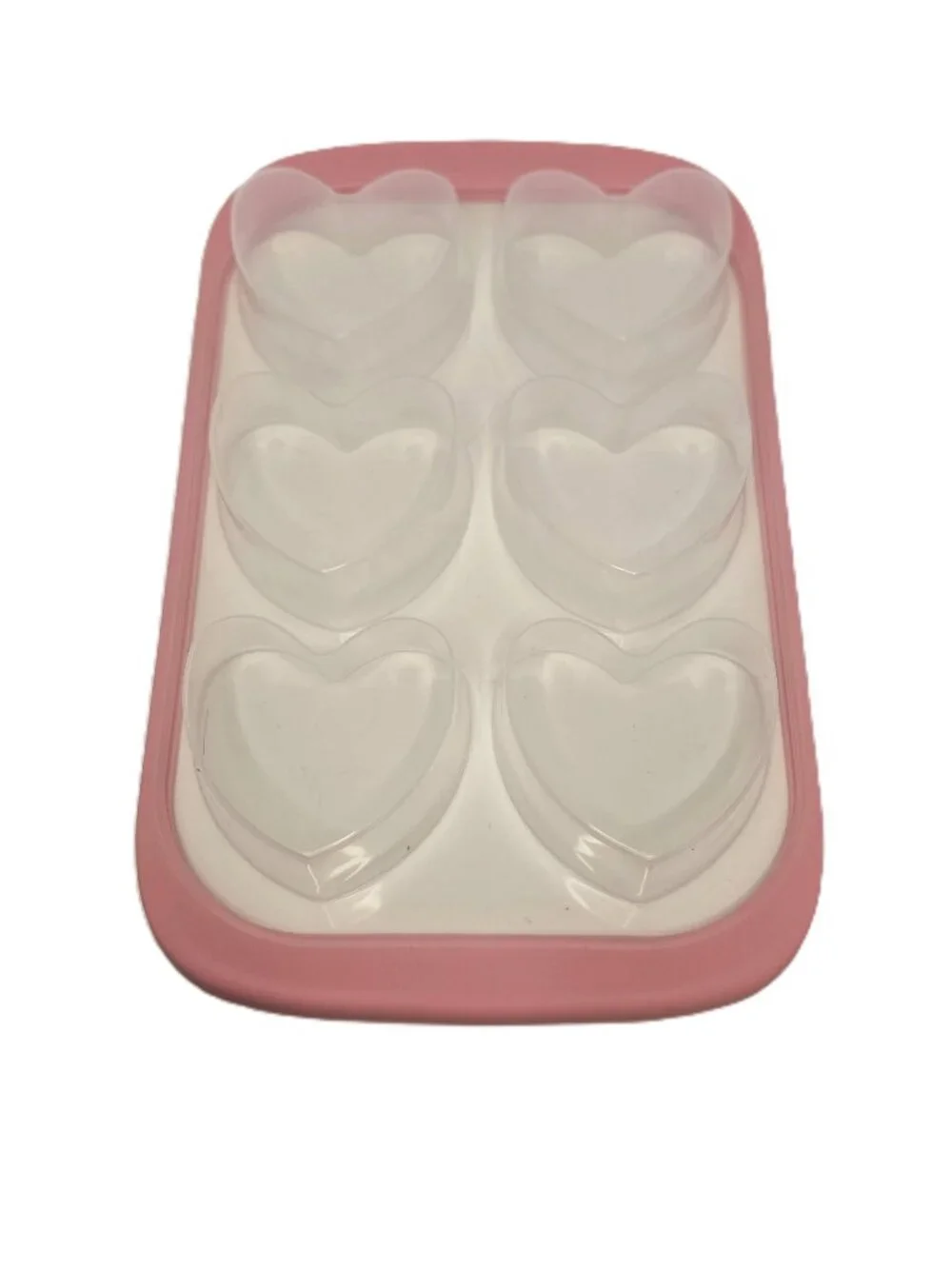 Henning Lee Look & Cook Heart Shape Baking Pan Silicone 6-Cup New Muffins Cake